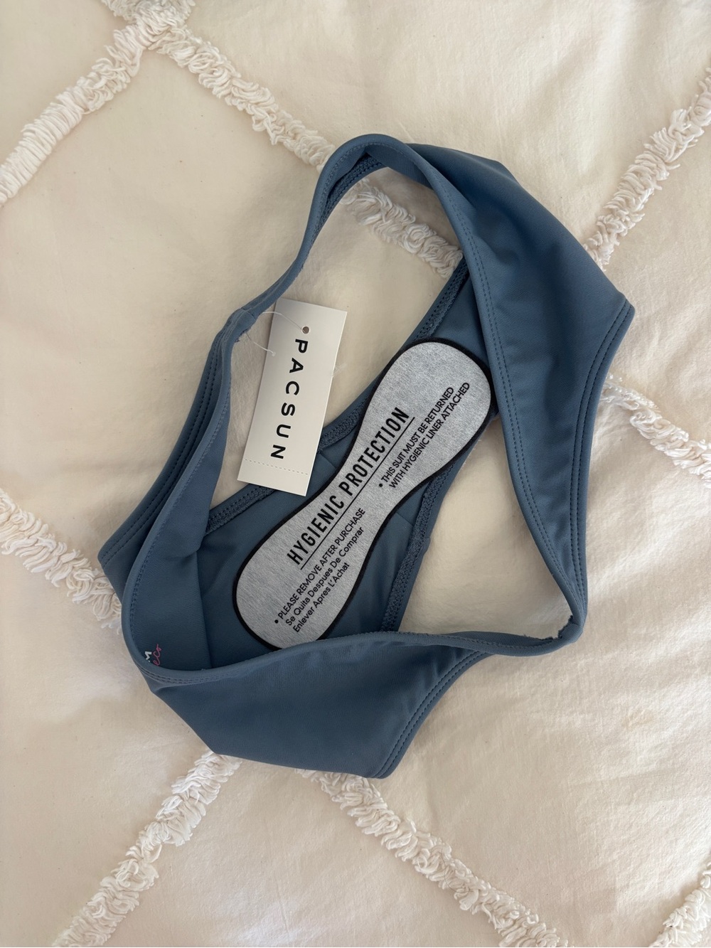 PacSun Blue Bralette Bikini Set - Picture 3 of 3